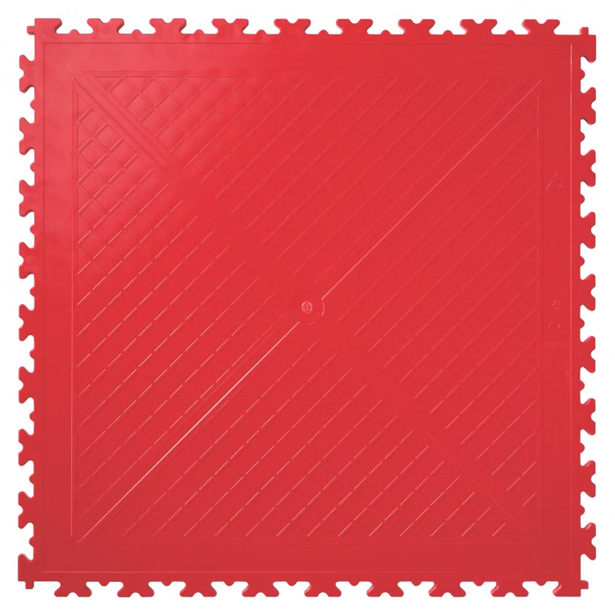 Interlocking Floor Tiles & Ramps Single Garage Pack (13m2 + 5 ramps) Red & Black X500/7